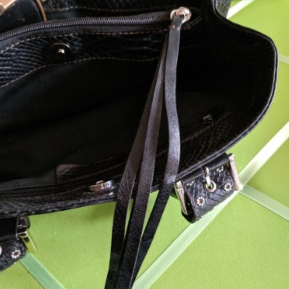 Roberta Gandolfi Genuine Leather Snake Print Bag - Picture 8 of 11